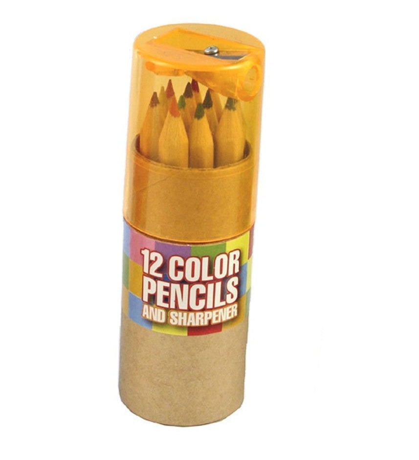 Color Pencils Set With Sharpener