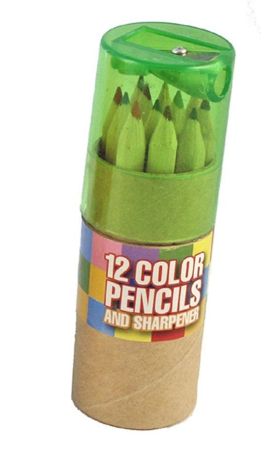 Color Pencils Set With Sharpener