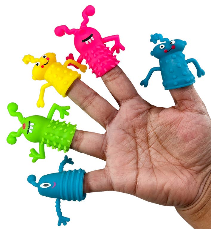 5pc Stretchy Monster Finger Puppets