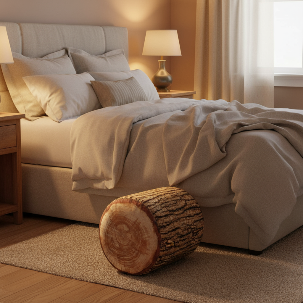 Cabin Fever Tall Log Stool