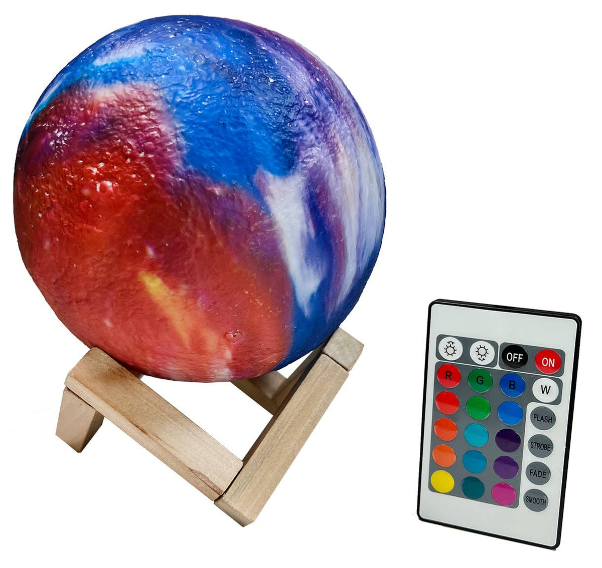 Color Changing Galaxy Lamp w/ Stand &amp; Remote