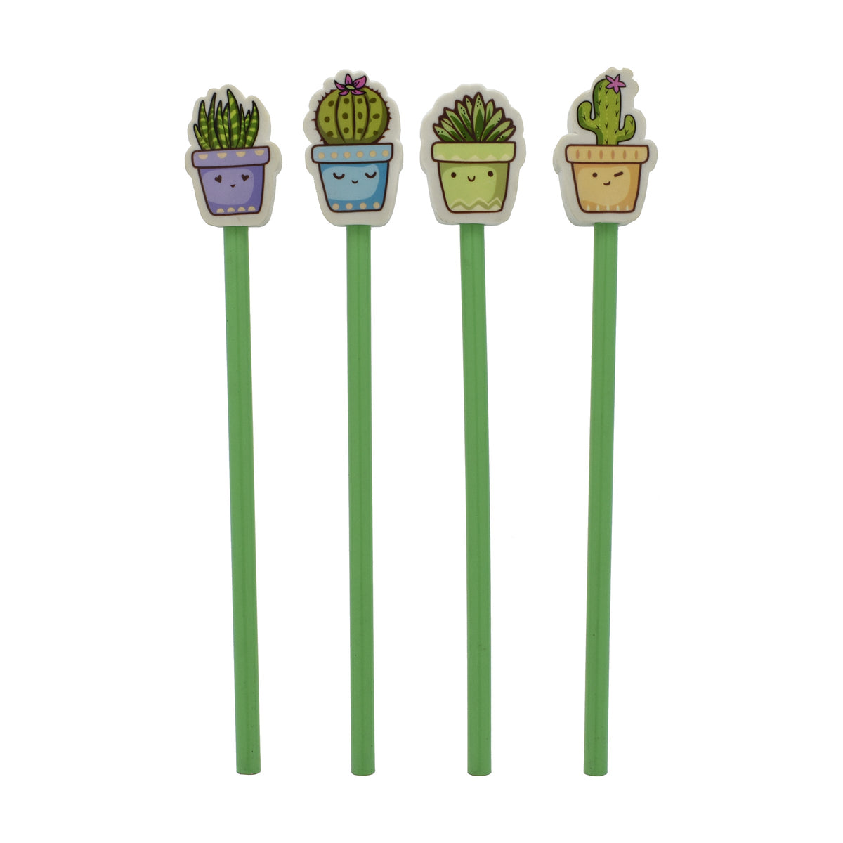 Succulent Cactus Eraser &amp; Pencil Duo