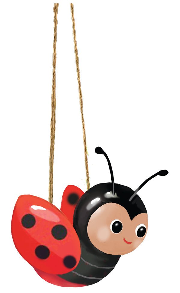 Mini Bee &amp; Ladybug Hanging Planters