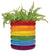 Retro Rainbow Planter
