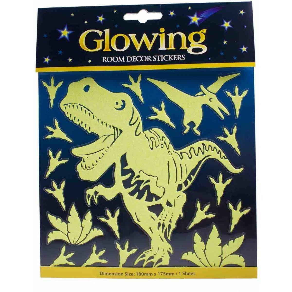 Dinosaur Glitter &amp; Glow Wall Stickers