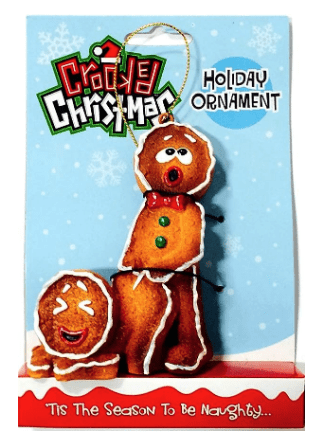 Bad Biscuit Crooked Christmas Ornament