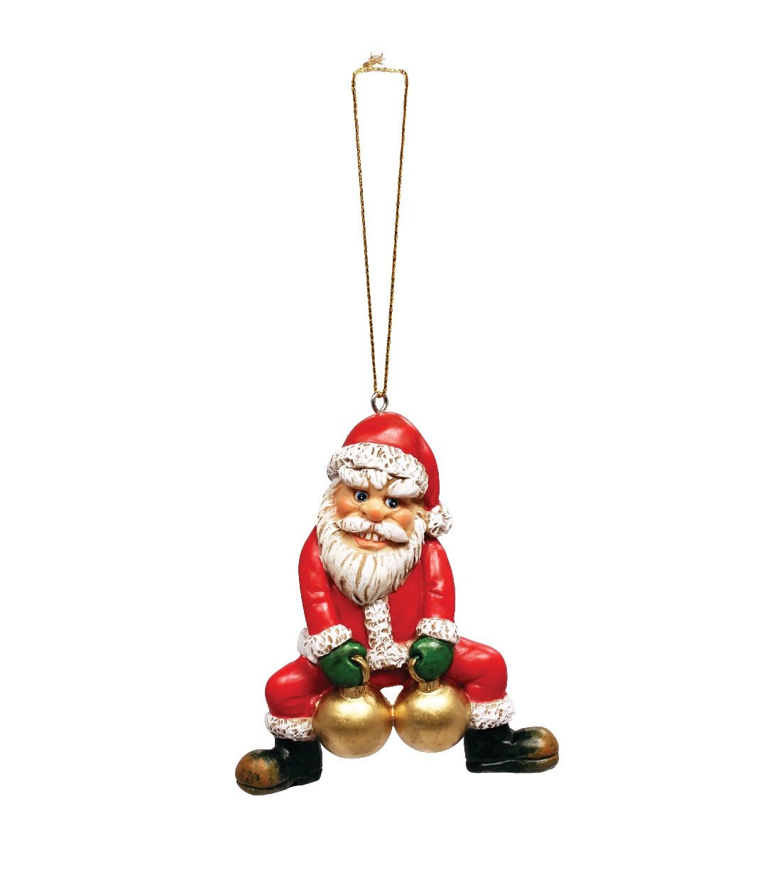 Bad Santa Crooked Christmas Ornament