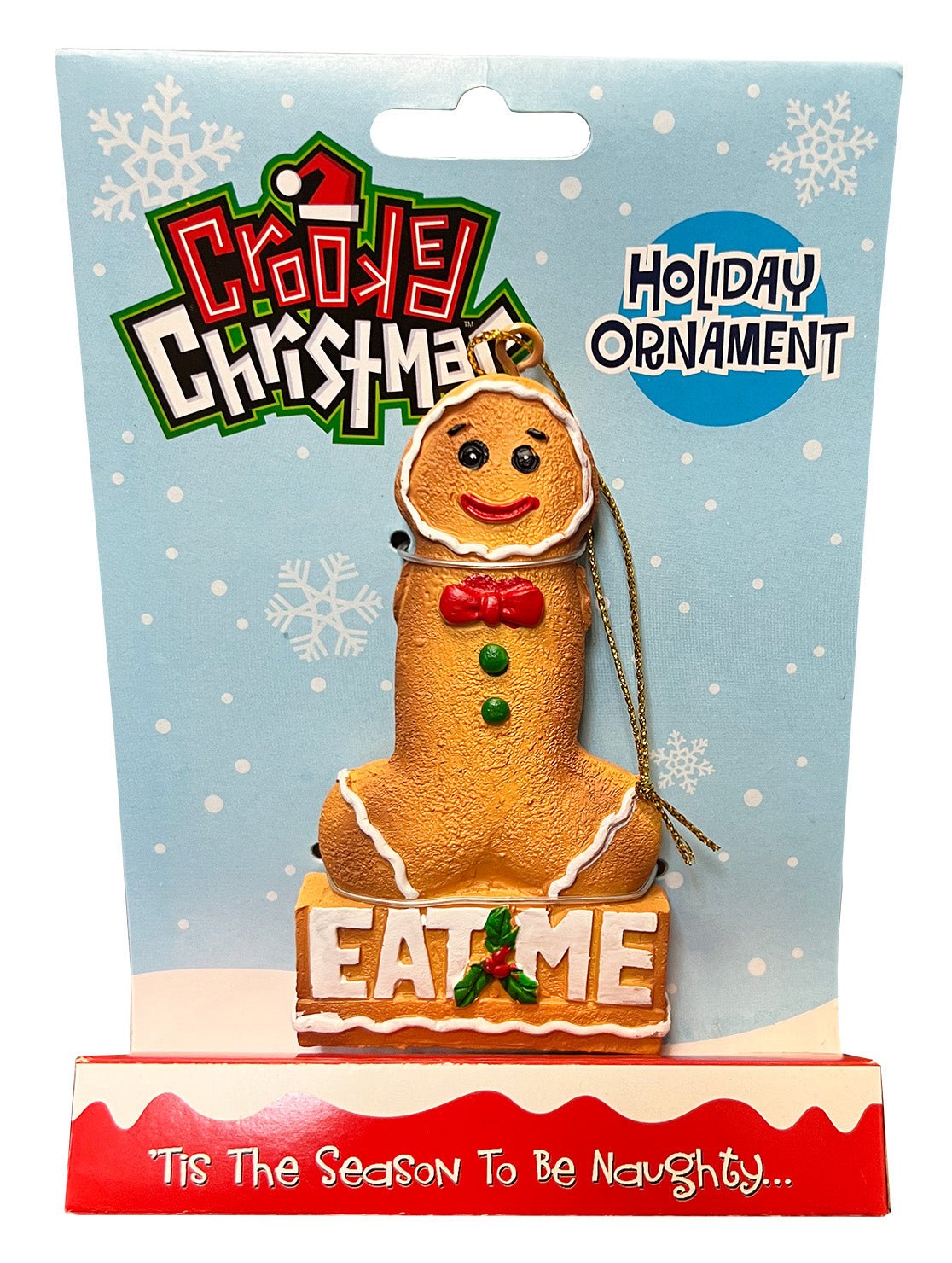 Eat Me Crooked Christmas Ornament