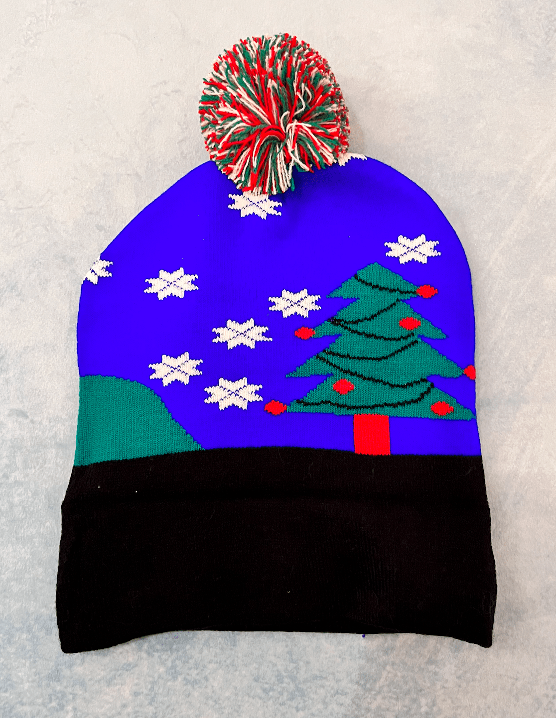Winter Holiday Dinosaur LED Light Knit Hat