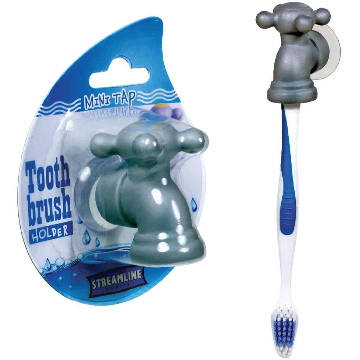 Mini Tap Toothbrush Holder